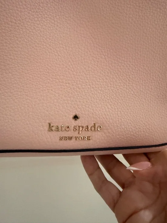 kate spade Blush Pink Pebbled Leather Shoulder Bag with Top Handle - Picture 4 of 8